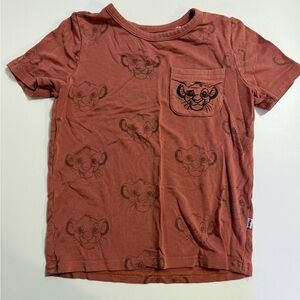 Little Sleepies Play Tee in Brown Disney Simba
